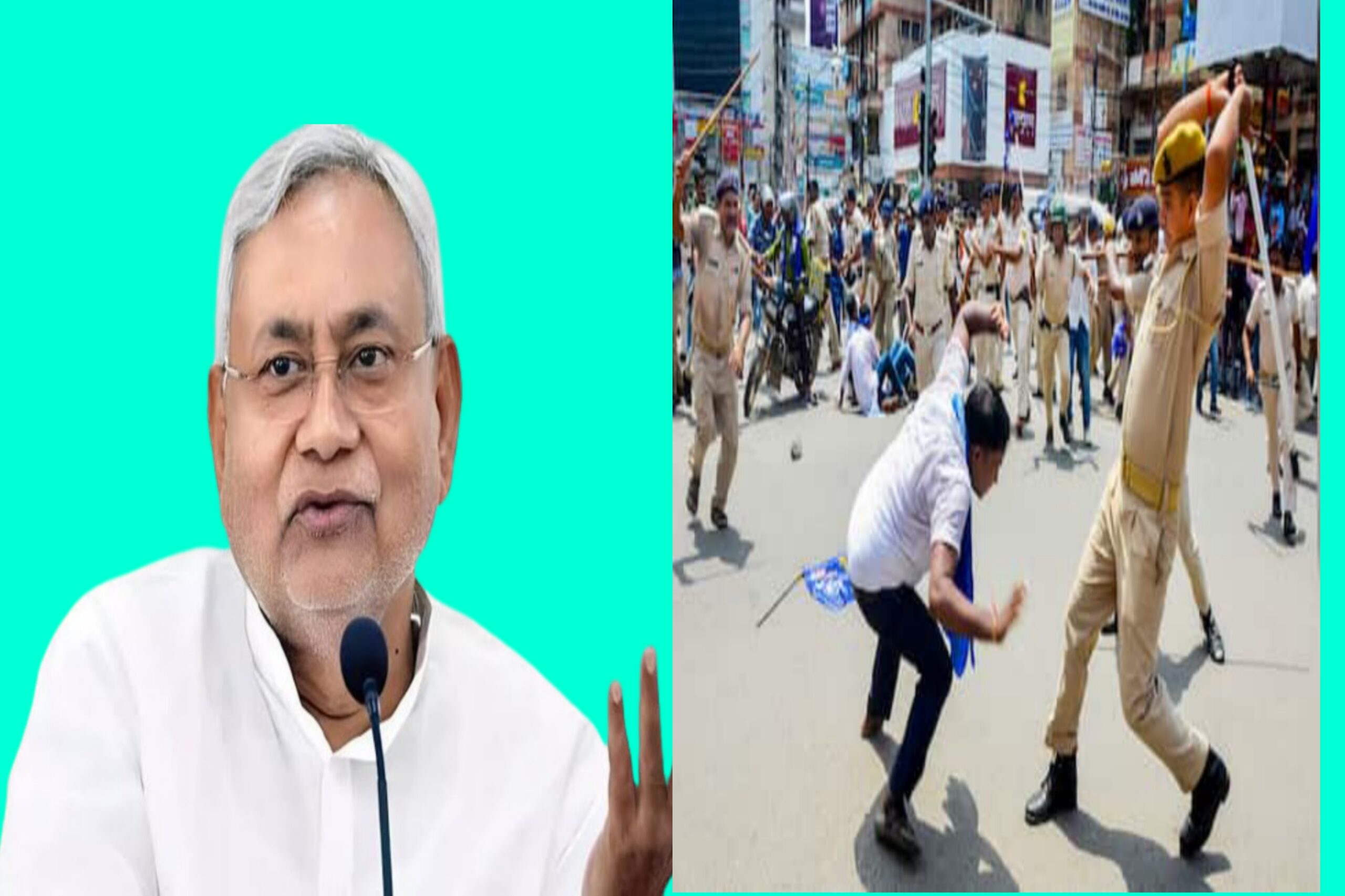 Bharat Bandh: Bihar police beat its own officer while trying to beat Ambedkarists