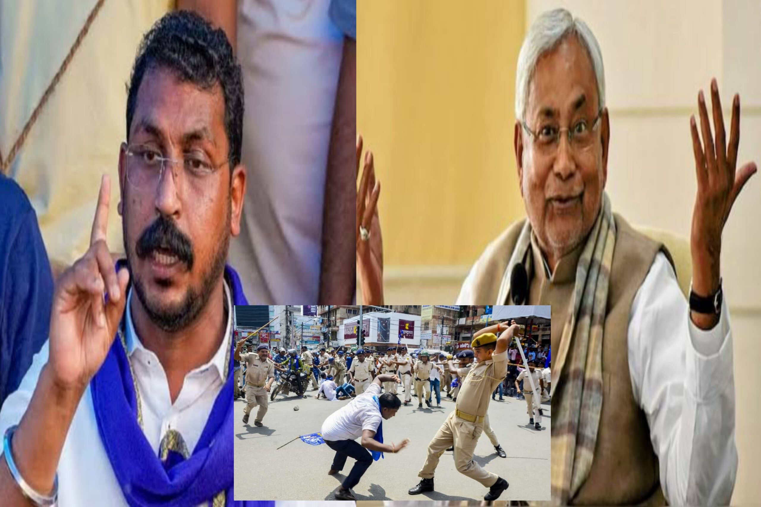 Chandrashekhar Azad got angry at Nitish Kumar for lathi charge on Dalit workers in Patna during Bharat Band